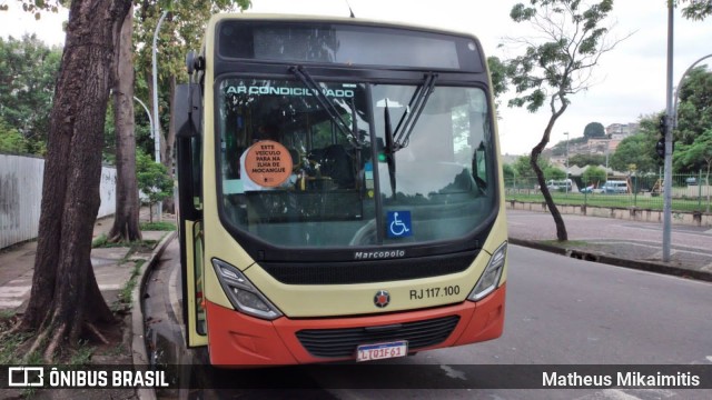Coesa Transportes RJ 117100 na cidade de Rio de Janeiro, Rio de Janeiro, Brasil, por Matheus Mikaimitis . Número da foto: #8268953.