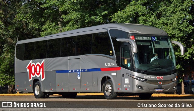 Auto Viação 1001 RJ 108.1104 na cidade de São Paulo, São Paulo, Brasil, por Cristiano Soares da Silva. ID da foto: 8271079.