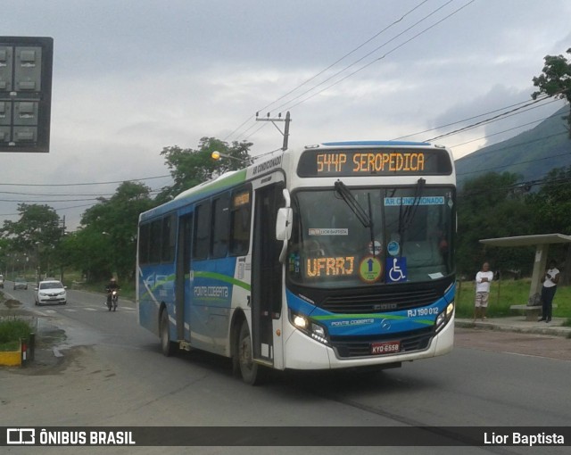 Viação Ponte Coberta RJ 190.012 na cidade de Nova Iguaçu, Rio de Janeiro, Brasil, por Lior Baptista. ID da foto: 8270178.