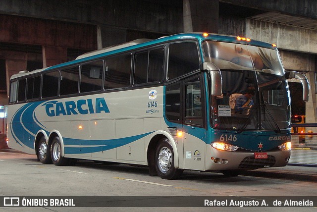 Viação Garcia 6146 na cidade de Curitiba, Paraná, Brasil, por Rafael Augusto A.  de Almeida. ID da foto: 8269492.