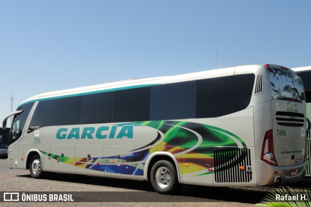 Viação Garcia 7496 na cidade de Londrina, Paraná, Brasil, por Rafael H.. ID da foto: 8273354.