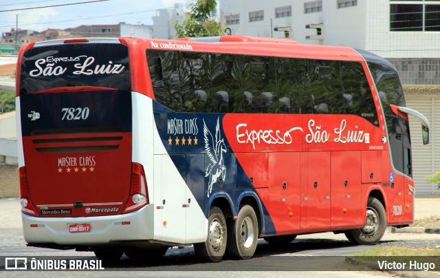 Expresso São Luiz 7820 na cidade de Caruaru, Pernambuco, Brasil, por Victor Hugo. Número da foto: #8272522.