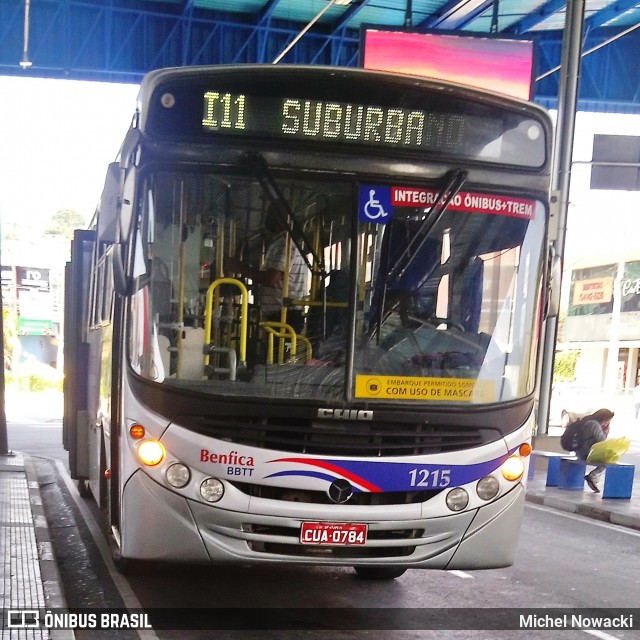 BBTT - Benfica Barueri Transporte e Turismo 1215 na cidade de Itapevi, São Paulo, Brasil, por Michel Nowacki. ID da foto: 8274682.