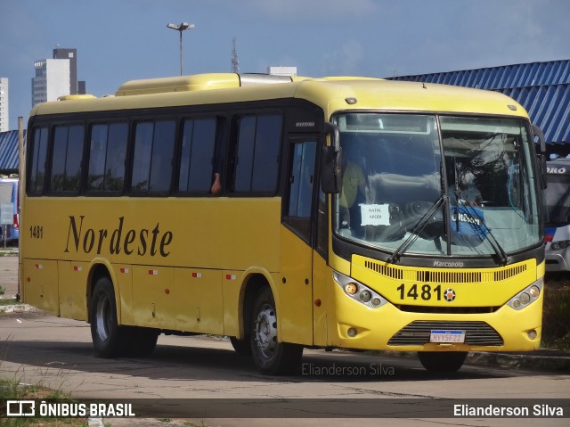 Viação Nordeste 1481 na cidade de Natal, Rio Grande do Norte, Brasil, por Elianderson Silva. Número da foto: #8273649.