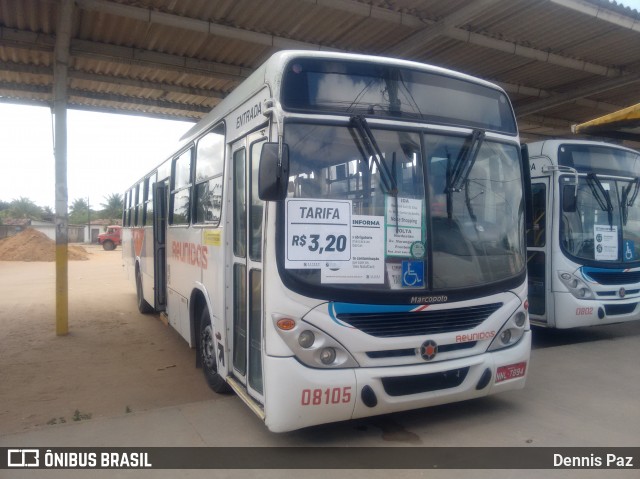 Reunidas Transportes Urbanos 08105 na cidade de Natal, Rio Grande do Norte, Brasil, por Dennis Paz. Número da foto: #8271990.