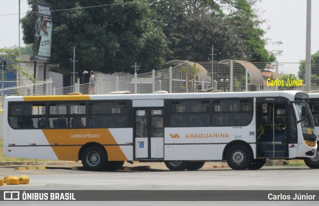 Viação Araguarina 3111 na cidade de Goiânia, Goiás, Brasil, por Carlos Júnior. ID da foto: 8273260.