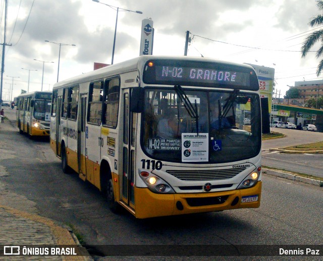 Transportes Guanabara 1110 na cidade de Natal, Rio Grande do Norte, Brasil, por Dennis Paz. ID da foto: 8272070.