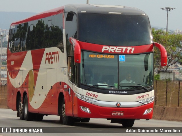 Viação Pretti 18000 na cidade de Belo Horizonte, Minas Gerais, Brasil, por Adão Raimundo Marcelino. Número da foto: #8274304.