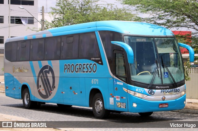 Auto Viação Progresso 6171 na cidade de Caruaru, Pernambuco, Brasil, por Victor Hugo. Número da foto: #8272528.