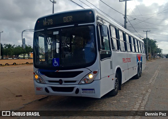 Reunidas Transportes Urbanos 0827 na cidade de Natal, Rio Grande do Norte, Brasil, por Dennis Paz. ID da foto: 8272084.