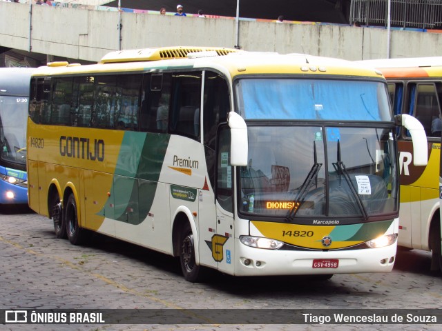 Empresa Gontijo de Transportes 14820 na cidade de Belo Horizonte, Minas Gerais, Brasil, por Tiago Wenceslau de Souza. ID da foto: 8273911.