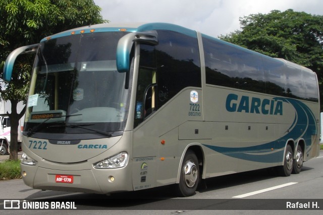 Viação Garcia 7222 na cidade de Piraí, Rio de Janeiro, Brasil, por Rafael H.. ID da foto: 8273349.