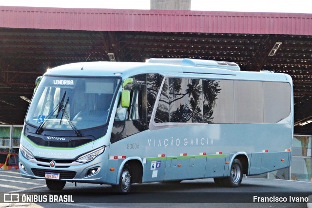 Viação Garcia 83036 na cidade de Londrina, Paraná, Brasil, por Francisco Ivano. Número da foto: #8274737.