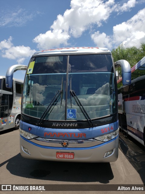 Mapatur Transportes e Turismo 5514 na cidade de Olímpia, São Paulo, Brasil, por Ailton Alves. ID da foto: 8276147.