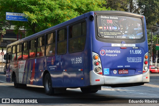 Viação Pirajuçara 11.696 na cidade de São Paulo, São Paulo, Brasil, por Eduardo Ribeiro. ID da foto: 8276396.