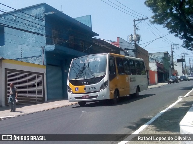 Transunião Transportes 3 6203 na cidade de São Paulo, São Paulo, Brasil, por Rafael Lopes de Oliveira. ID da foto: 8275053.