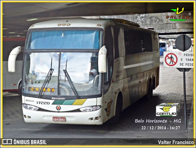 Empresa Gontijo de Transportes 17220 na cidade de Belo Horizonte, Minas Gerais, Brasil, por Valter Francisco. ID da foto: 8277396.