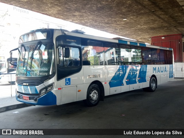 Viação Mauá RJ 185.072 na cidade de São Gonçalo, Rio de Janeiro, Brasil, por Luiz Eduardo Lopes da Silva. Número da foto: #8276978.