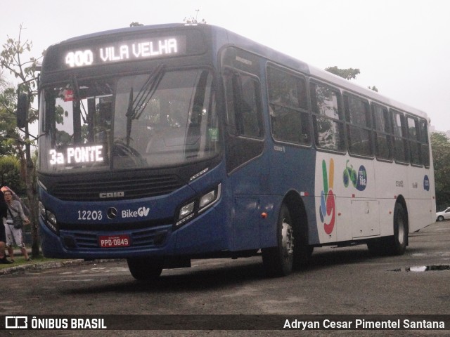 Viação Praia Sol 12203 na cidade de Vitória, Espírito Santo, Brasil, por Adryan Cesar Pimentel Santana. Número da foto: #8275387.