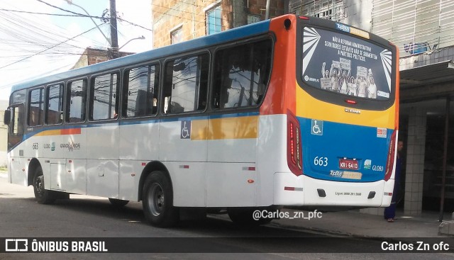 Transportadora Globo 663 na cidade de Recife, Pernambuco, Brasil, por Carlos Zn ofc. Número da foto: #8274971.