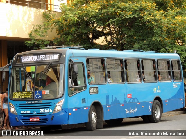 Viação Progresso 20666 na cidade de Belo Horizonte, Minas Gerais, Brasil, por Adão Raimundo Marcelino. ID da foto: 8279765.