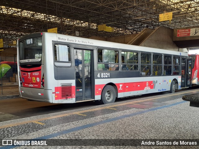 Express Transportes Urbanos Ltda 4 8321 na cidade de São Paulo, São Paulo, Brasil, por Andre Santos de Moraes. ID da foto: 8278898.