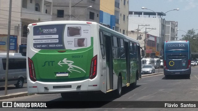 Cidade Verde Transporte Rodoviário Vitória da Conquista 1651 na cidade de Vitória da Conquista, Bahia, Brasil, por Flávio  Santos. ID da foto: 8277902.