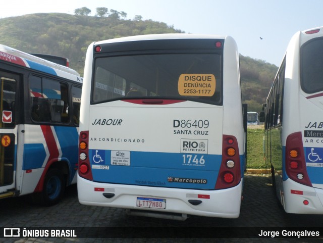 Auto Viação Jabour D86409 na cidade de Rio de Janeiro, Rio de Janeiro, Brasil, por Jorge Gonçalves. ID da foto: 8279751.