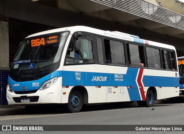 Auto Viação Jabour D86206 na cidade de Rio de Janeiro, Rio de Janeiro, Brasil, por Gabriel Henrique Lima. Número da foto: #8277715.