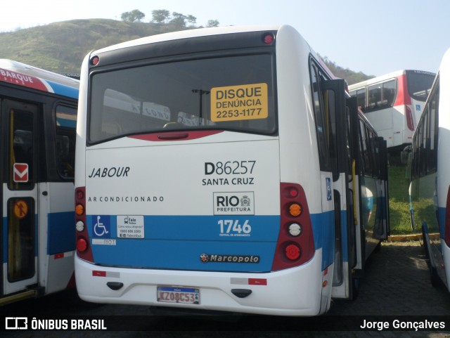 Auto Viação Jabour D86257 na cidade de Rio de Janeiro, Rio de Janeiro, Brasil, por Jorge Gonçalves. Número da foto: #8281637.