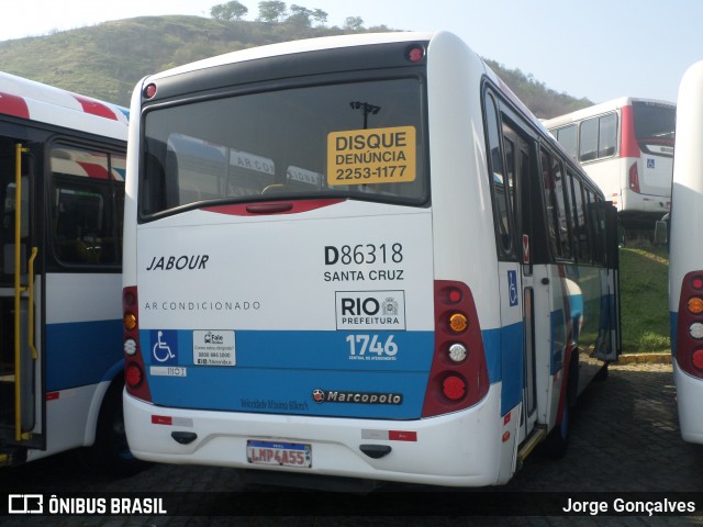 Auto Viação Jabour D86318 na cidade de Rio de Janeiro, Rio de Janeiro, Brasil, por Jorge Gonçalves. Número da foto: #8281645.
