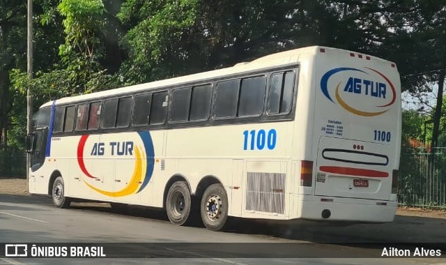 AG Tur Transporte e Turismo 1100 na cidade de Belo Horizonte, Minas Gerais, Brasil, por Ailton Alves. ID da foto: 8280757.