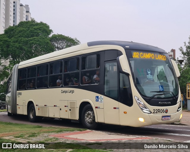 Empresa de Ônibus Campo Largo 22R06 na cidade de Curitiba, Paraná, Brasil, por Danilo Marcelo Silva. ID da foto: 8281926.