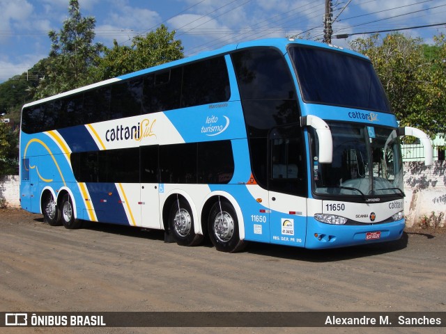 Cattani Sul Transportes e Turismo 11650 na cidade de Francisco Beltrão, Paraná, Brasil, por Alexandre M.  Sanches. ID da foto: 8282925.