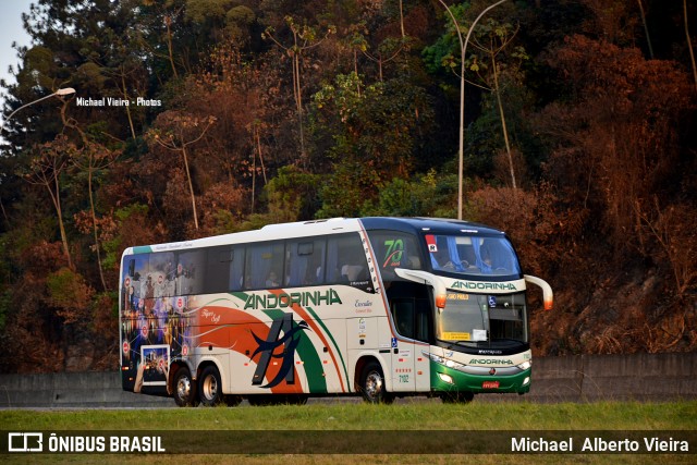 Empresa de Transportes Andorinha 7102 na cidade de Barueri, São Paulo, Brasil, por Michael  Alberto Vieira. Número da foto: #8282875.