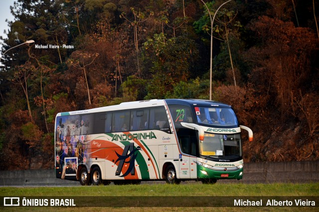 Empresa de Transportes Andorinha 7102 na cidade de Barueri, São Paulo, Brasil, por Michael  Alberto Vieira. ID da foto: 8282875.