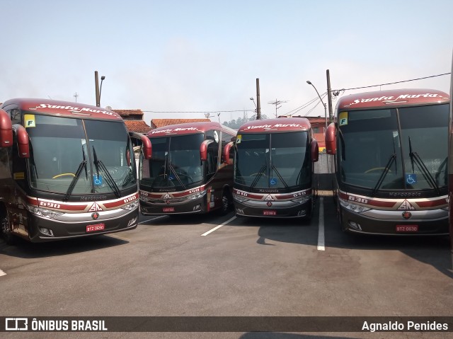 Santa Maria Fretamento e Turismo 610 na cidade de São Bernardo do Campo, São Paulo, Brasil, por Agnaldo Penides. ID da foto: 8283096.