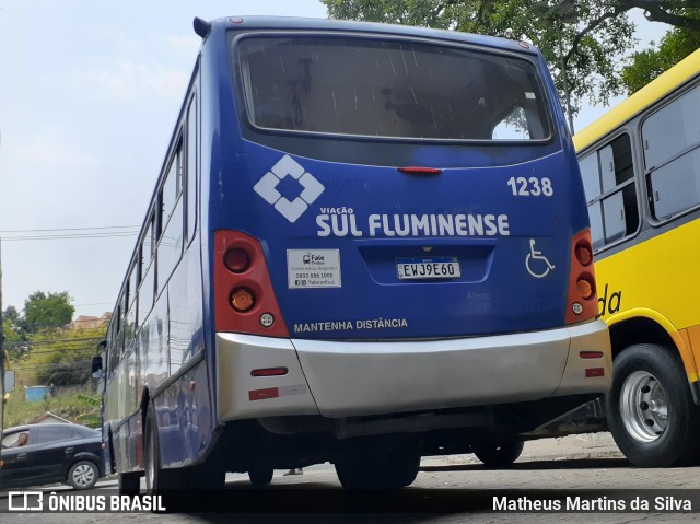 Viação Sul Fluminense 1238 na cidade de Volta Redonda, Rio de Janeiro, Brasil, por Matheus Martins da Silva. Número da foto: #8280816.