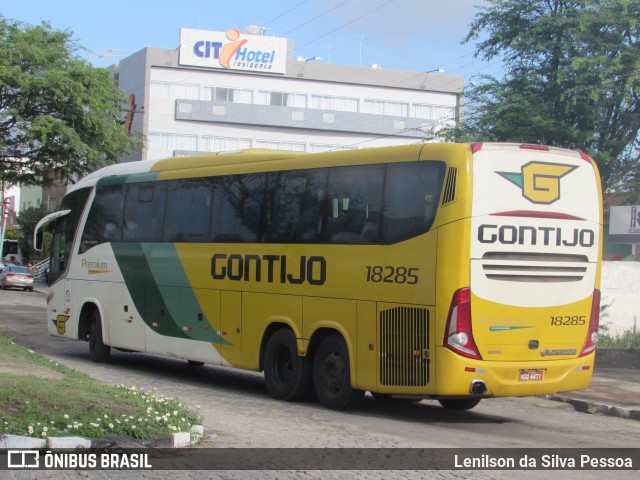Empresa Gontijo de Transportes 18285 na cidade de Caruaru, Pernambuco, Brasil, por Lenilson da Silva Pessoa. Número da foto: #8282215.
