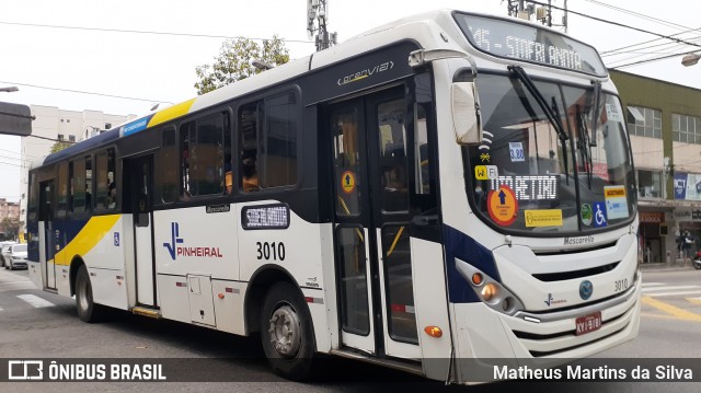 Viação Pinheiral 3010 na cidade de Volta Redonda, Rio de Janeiro, Brasil, por Matheus Martins da Silva. ID da foto: 8280876.