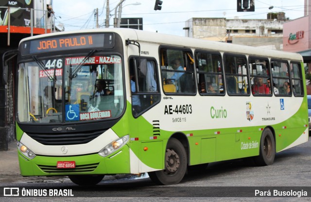 Transurb AE-44603 na cidade de Belém, Pará, Brasil, por Pará Busologia. ID da foto: 8280218.