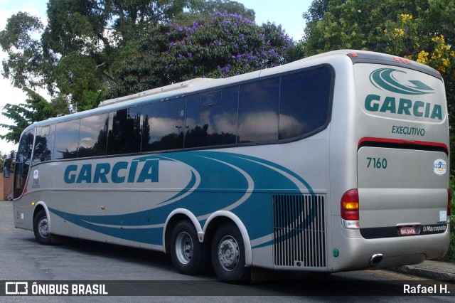 Viação Garcia 7160 na cidade de Curitiba, Paraná, Brasil, por Rafael H.. ID da foto: 8282465.