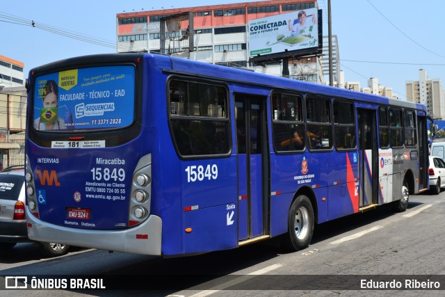 Viação Miracatiba 15.849 na cidade de Taboão da Serra, São Paulo, Brasil, por Eduardo Ribeiro. ID da foto: 8280162.