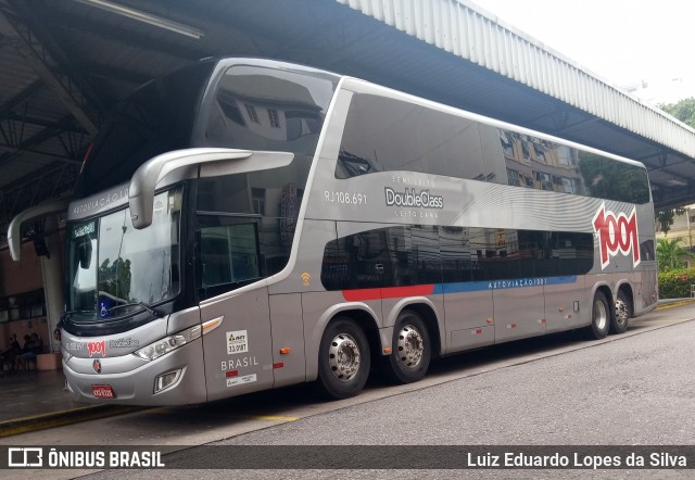 Auto Viação 1001 RJ 108.691 na cidade de Niterói, Rio de Janeiro, Brasil, por Luiz Eduardo Lopes da Silva. Número da foto: #8282413.
