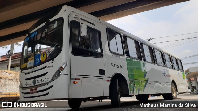 Viação Pinheiral RJ 189.001 na cidade de Volta Redonda, Rio de Janeiro, Brasil, por Matheus Martins da Silva. ID da foto: 8280886.