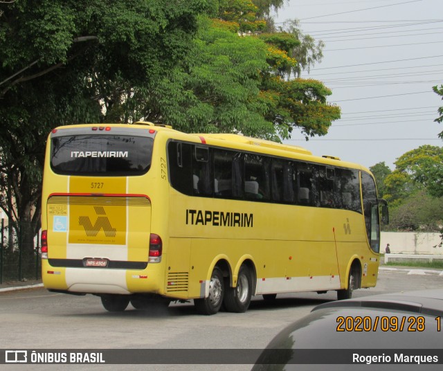 Viação Itapemirim 5727 na cidade de São José dos Campos, São Paulo, Brasil, por Rogerio Marques. Número da foto: #8285156.