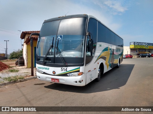 Viação Transpiauí 514 na cidade de Águas Lindas de Goiás, Goiás, Brasil, por Adilson de Sousa. ID da foto: 8283176.