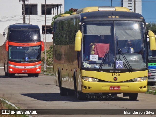 Viação Nordeste 1320 na cidade de Natal, Rio Grande do Norte, Brasil, por Elianderson Silva. Número da foto: #8285734.