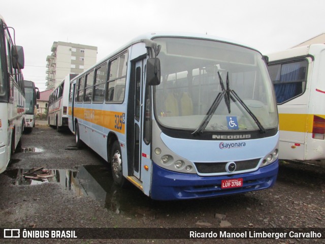 Sayonara - Auto Viação Monte Alverne 325 na cidade de Santa Cruz do Sul, Rio Grande do Sul, Brasil, por Ricardo Manoel Limberger Carvalho. Número da foto: #8283400.