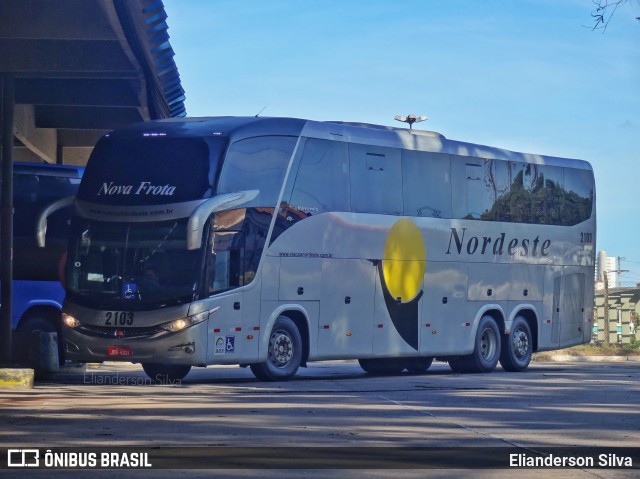 Viação Nordeste 2103 na cidade de Natal, Rio Grande do Norte, Brasil, por Elianderson Silva. Número da foto: #8285740.
